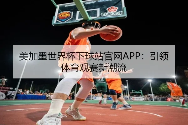 美加墨世界杯下球站官网APP：引领体育观赛新潮流